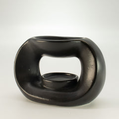 Ceramic Zen Oil Burner - Oval Pebble - Matt Black product image 3