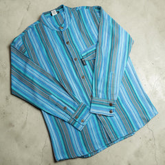 Nomad Sari Grandad Shirt - Turquoise - XL product image 3