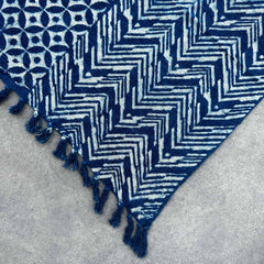 Handmade Indigo Throw - 170x120cm - Namoona Waves product image 3