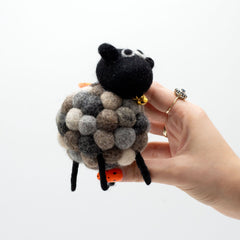Little Felt Sheep - Multi Greys product image 3