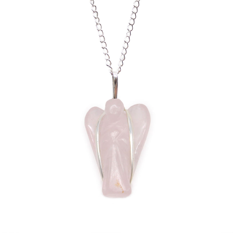 Gemstone Guardian Angel Pendant - Rose Quartz product image