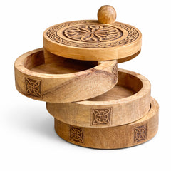 Celtic Carved 3 Tier Revolving Box product image 4