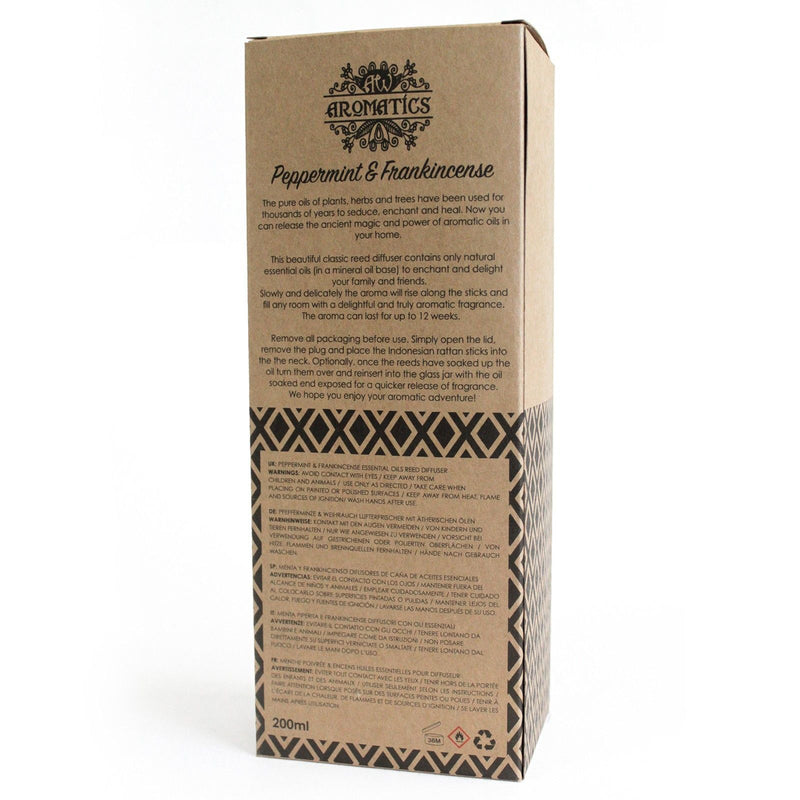 200ml Peppermint & Frankincense Essential Oil Reed Diffuser product image