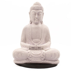 Meditation Buddha Lamp Lavender Crackle - Oval Stand product image 2