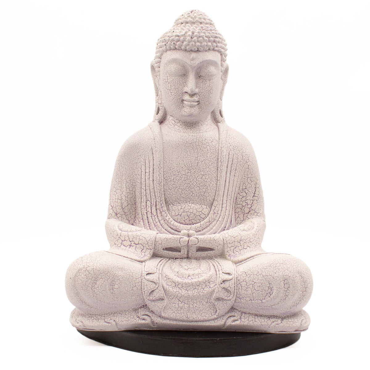 Meditation Buddha Lamp Lavender Crackle - Oval Stand product image 2