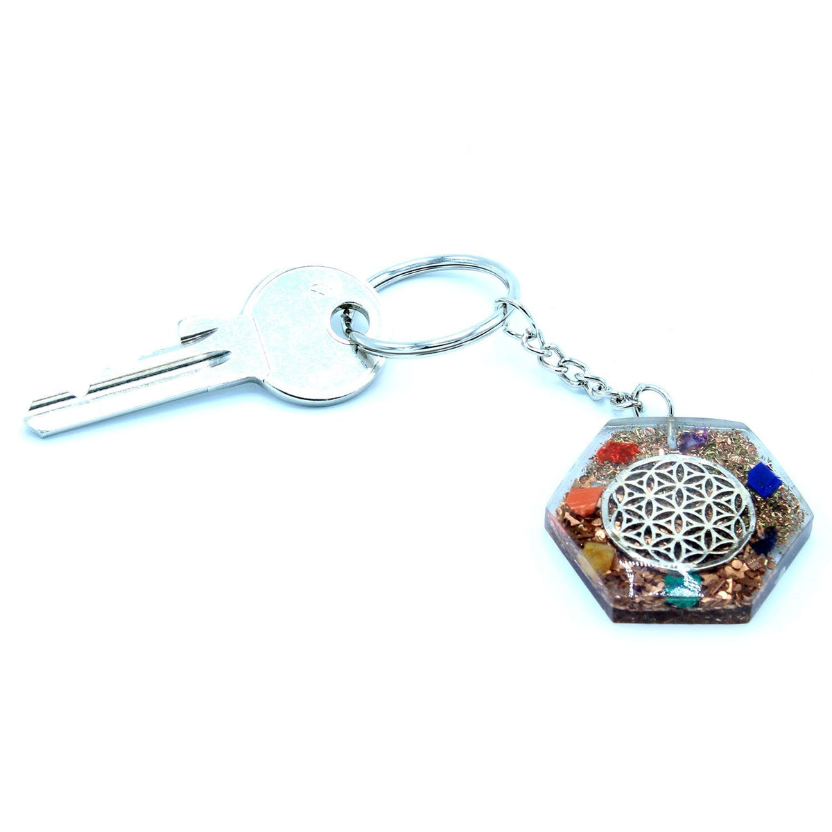 Orgonite Power Keyring - Octagon Flower of Life product image 4