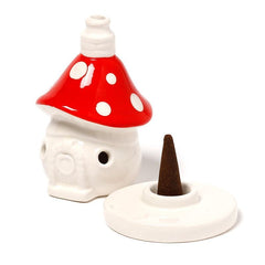 Fairy Toadstool House Ceramic Incense Cone Burner product image 5