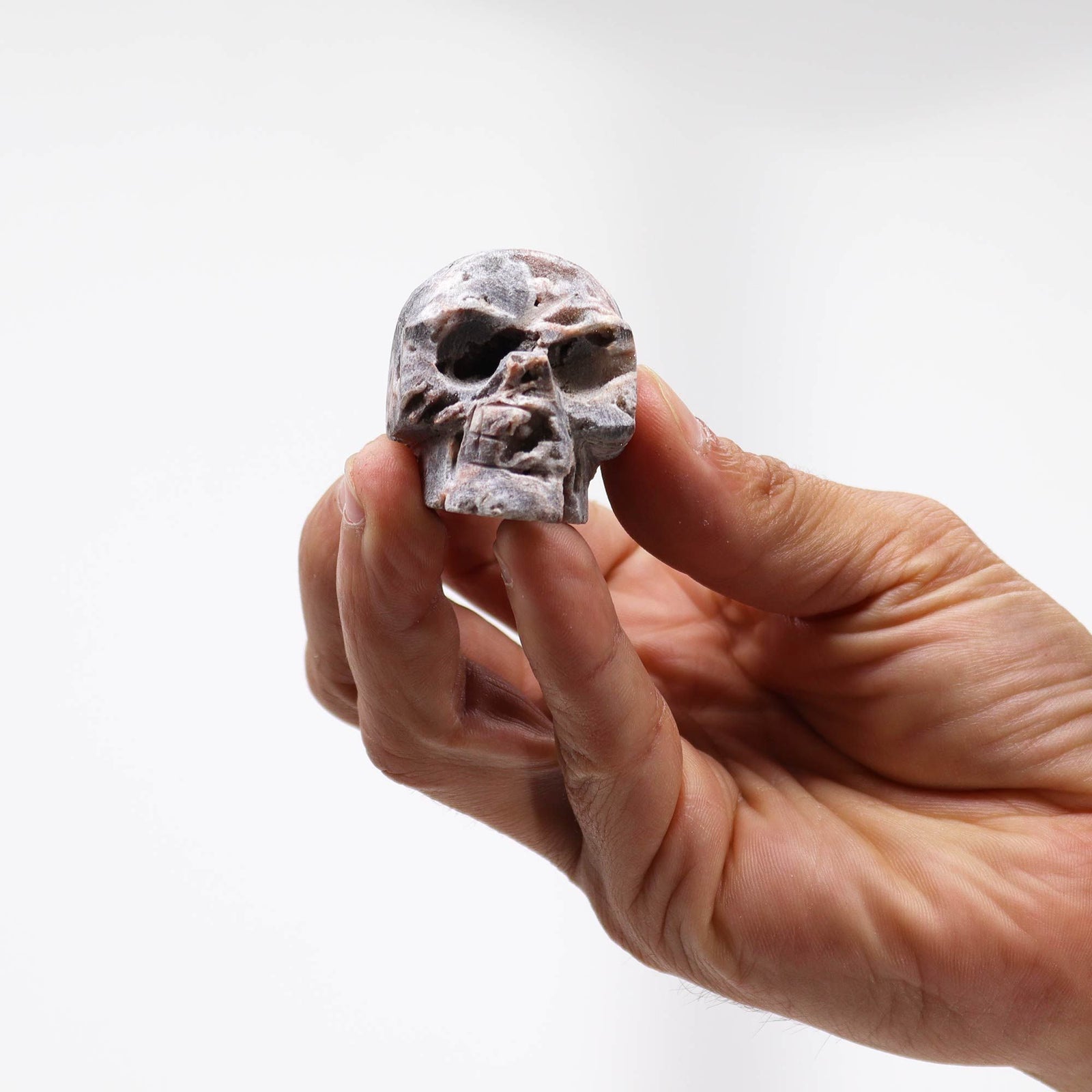 Calcite Geode Carved Skull product image