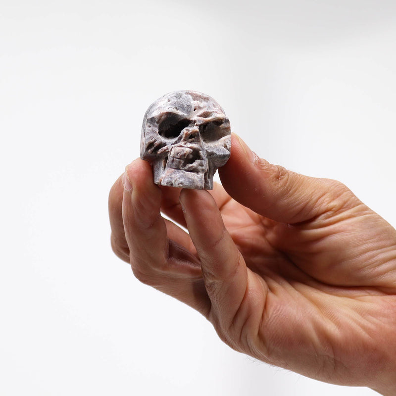 Calcite Geode Carved Skull product image