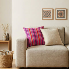 Classic Cushion Cover - Neon Stripes - 45x45cm product image 3