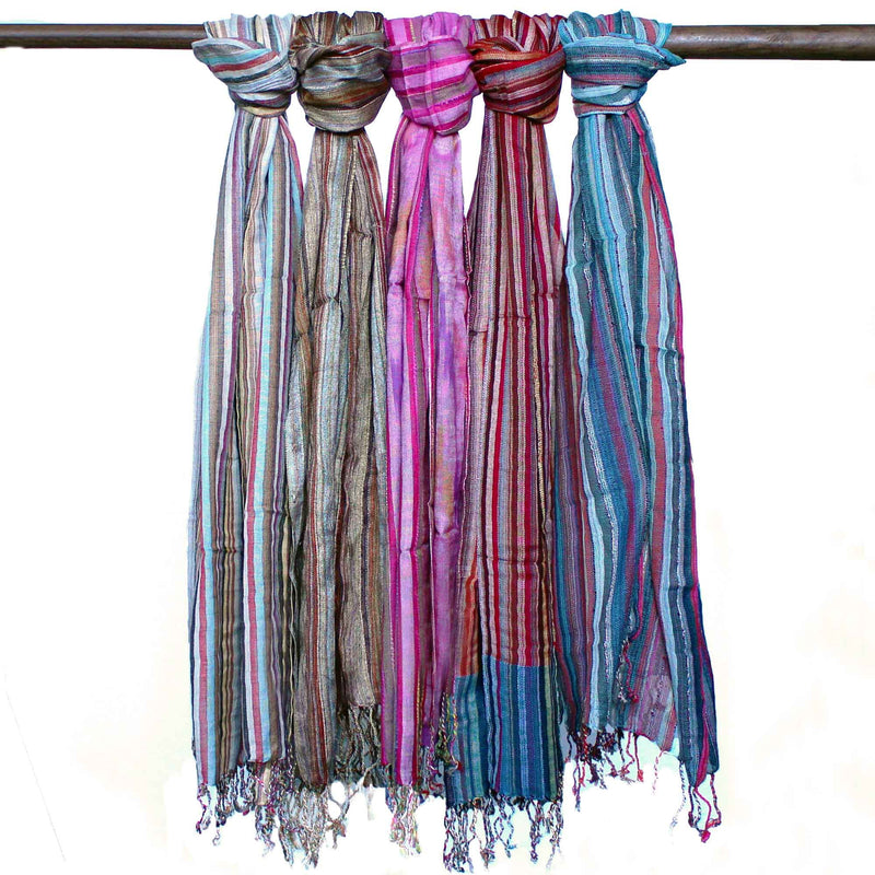 Indian Boho Scarves - 22x72cm - Random Blues product image