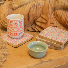 Set of 4 Square Coasters - Pretty Floral product image 2