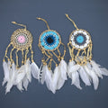 Pastel Blue Macramé Dream Catcher 9cm (asst colours) product image