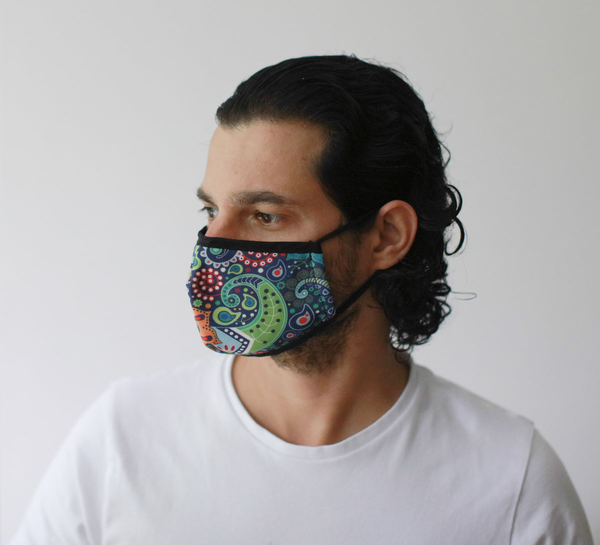 Reusable Fashion Face Mask - Funky Swirls (Adult) - product image 2