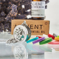 Aromatherapy Diffuser Necklace - Music Notes 25mm product image 3