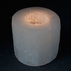Selenite Cylinder Candle Holder - 8 cm product image 4