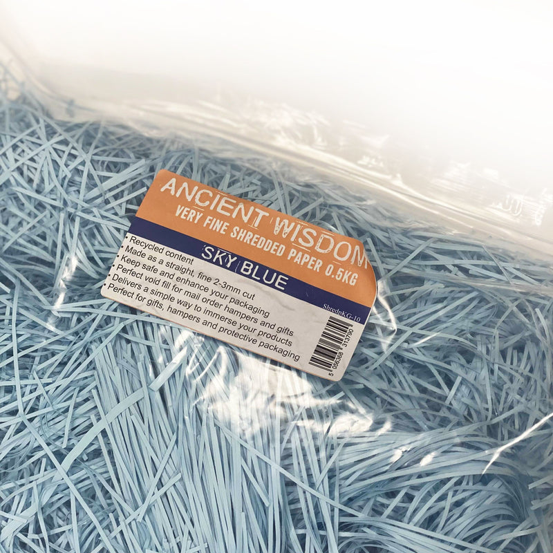 Very Fine Shredded paper - Sky Blue (0.5KG) product image