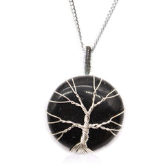 Tree of Life Gemstone Necklace - Black Onyx product image 4