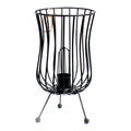 Tall Industrial Iron Lamp, Cable and Bulb product image