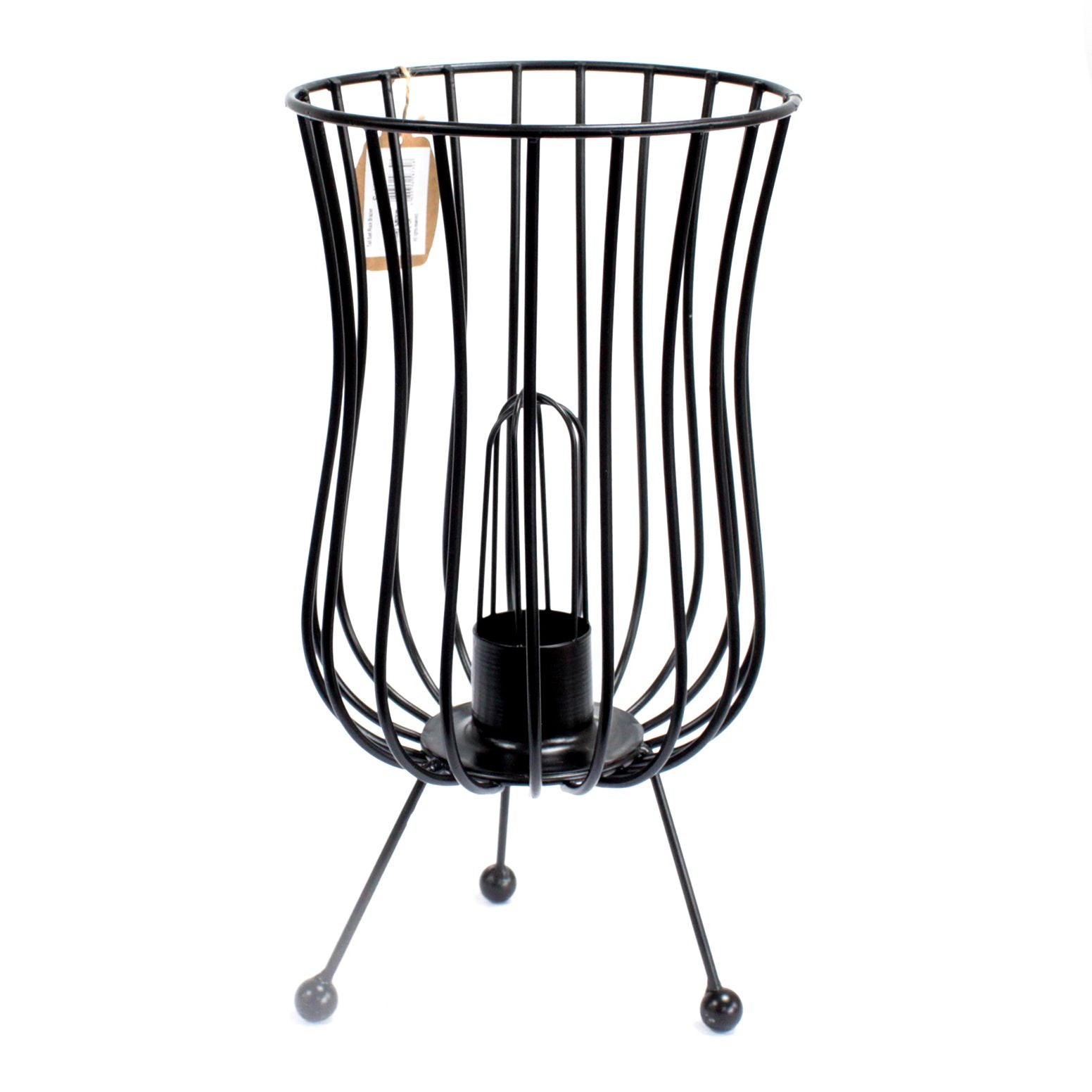 Tall Industrial Iron Lamp, Cable and Bulb product image