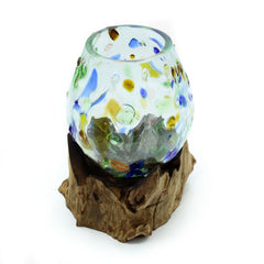 Molten Coloured Glass on Wood - Medium Bowl product image 2
