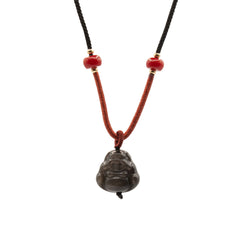 Cool Gemstone Pendants - Sliver Obsidian Buddha product image