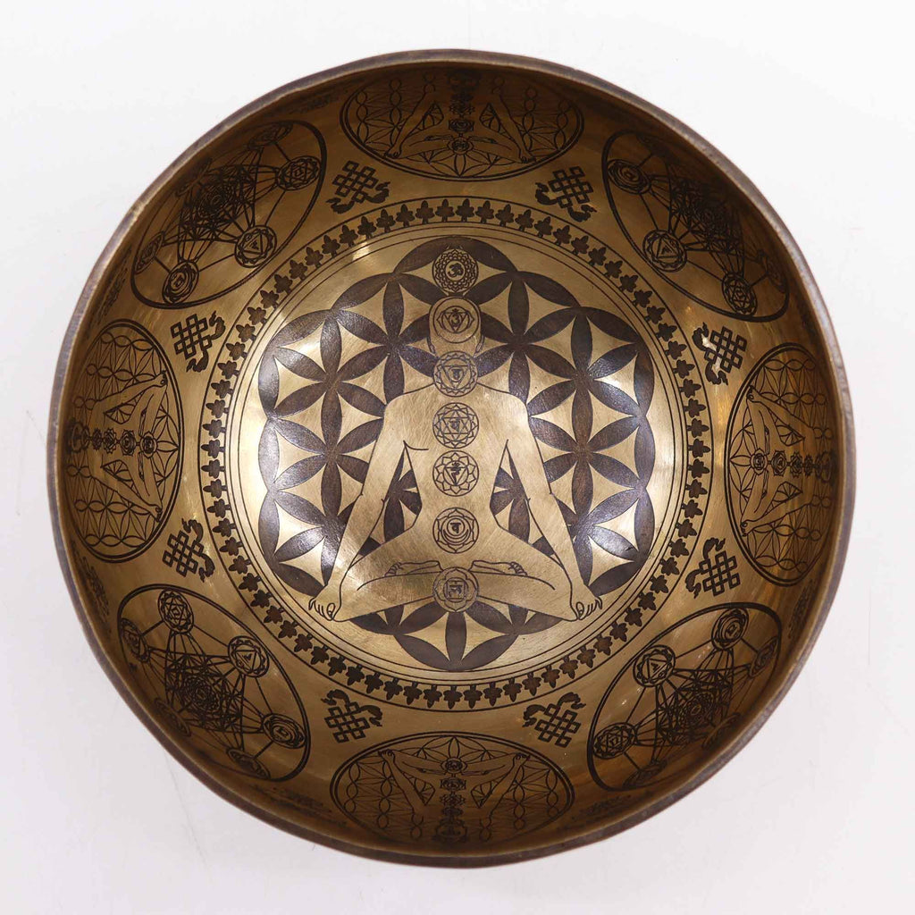 Tibetan Healing Engraved Bowl - 16cm - 7 Chakra product image 2
