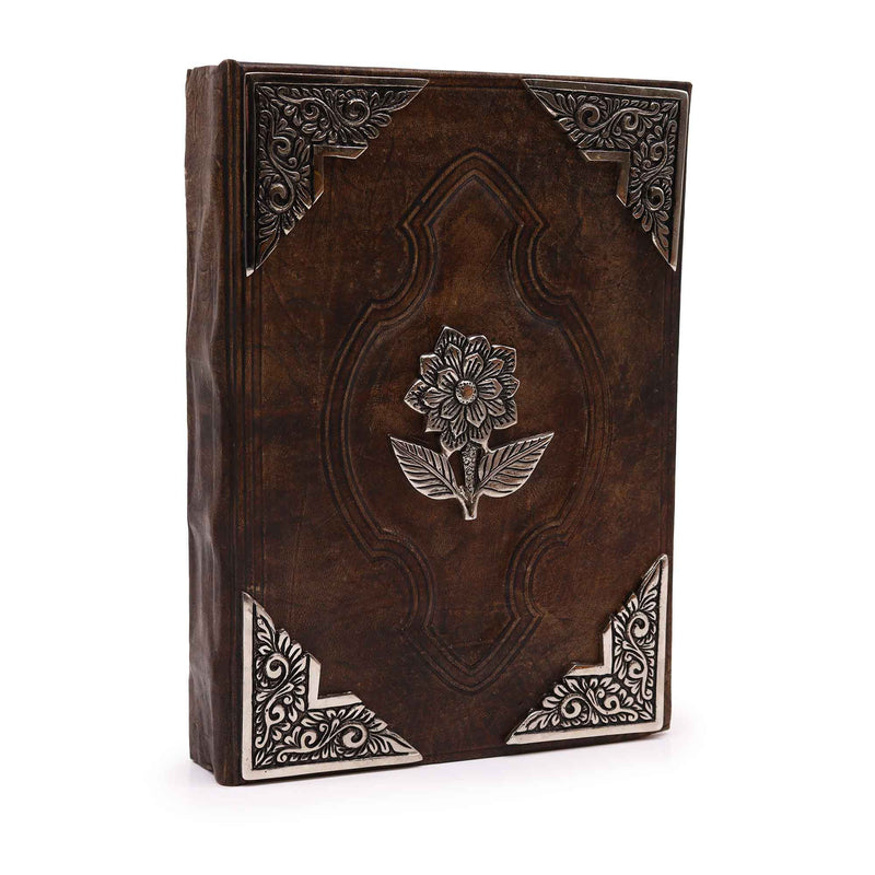 Heafty Red Tan Book - Zinc Rose Decor - 200 Deckle Edges Pages - 26x18cm product image