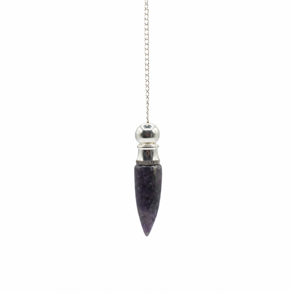 Secret Cavity Discovery of Truth Pendulum - Amethyst - Silver Plated product image 2