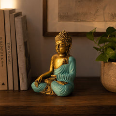 Teal & Gold Buddha - Large product image 5