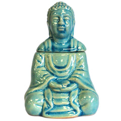Sitting Buddha Oil Burner - Blue product image 2