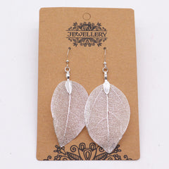 Earrings - Bravery Leaf - Silver product image 2