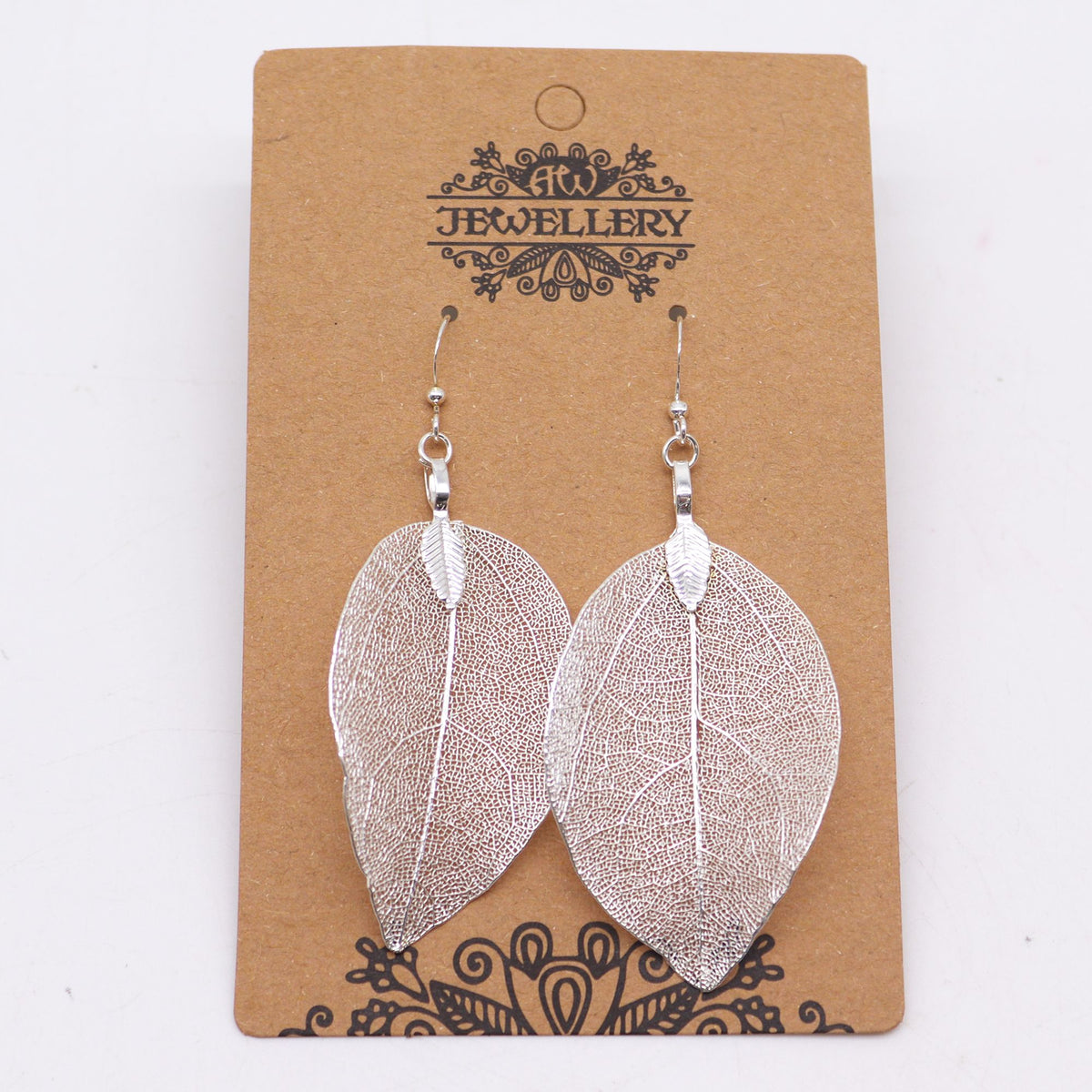 Earrings - Bravery Leaf - Silver product image 2