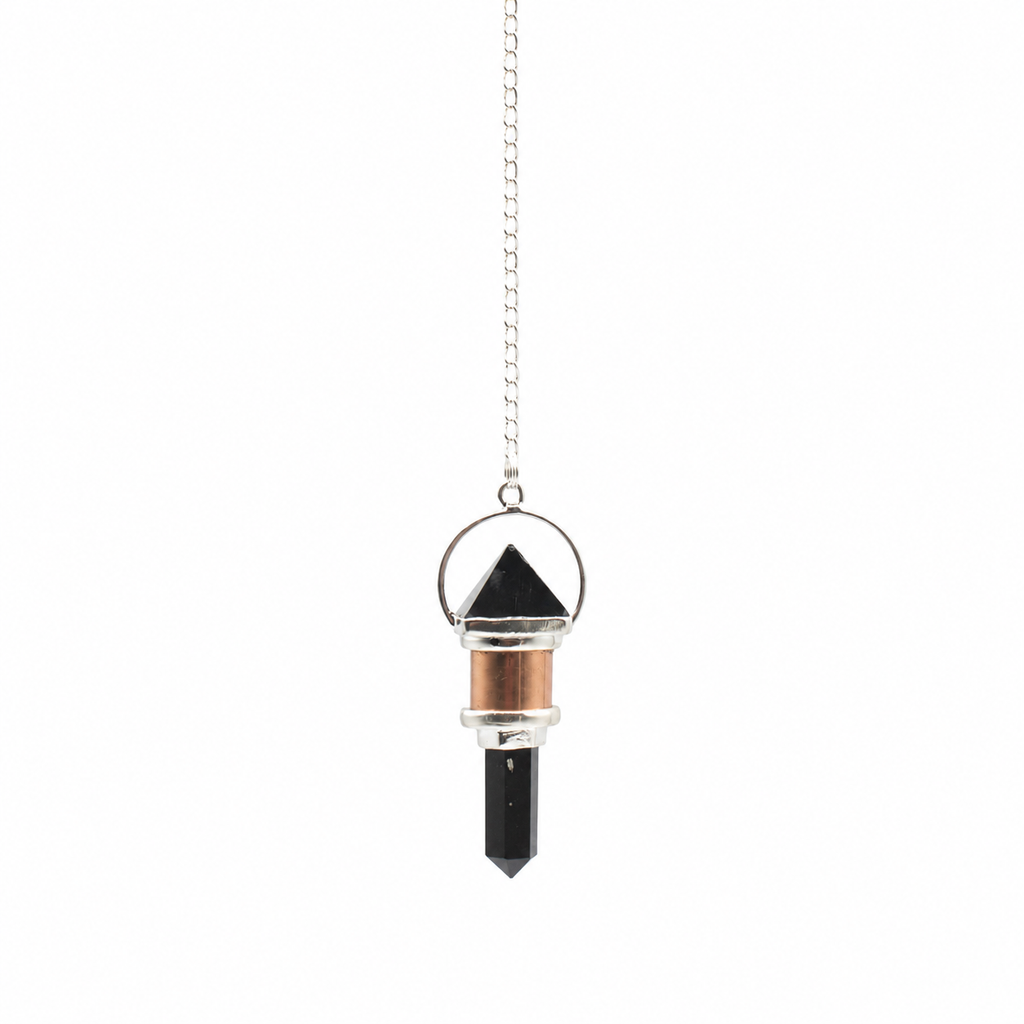 The Night Watcher- Combo Piece Copper Pendulum - Obsidian product image 2