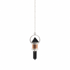 The Night Watcher- Combo Piece Copper Pendulum - Obsidian product image 2