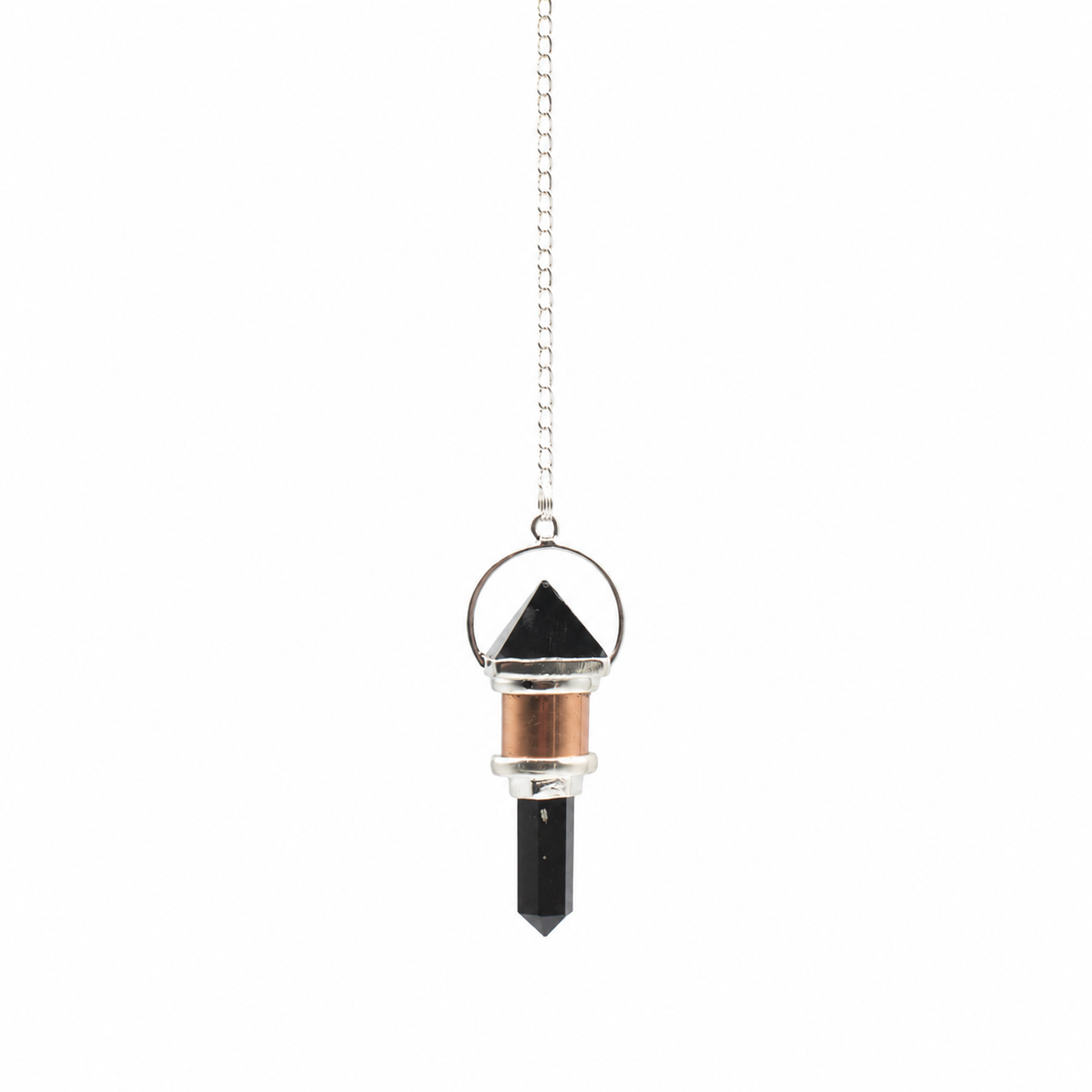 The Night Watcher- Combo Piece Copper Pendulum - Obsidian product image 2