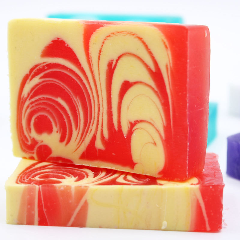 Handcrafted Soap 100g Slice - Strawberry product image