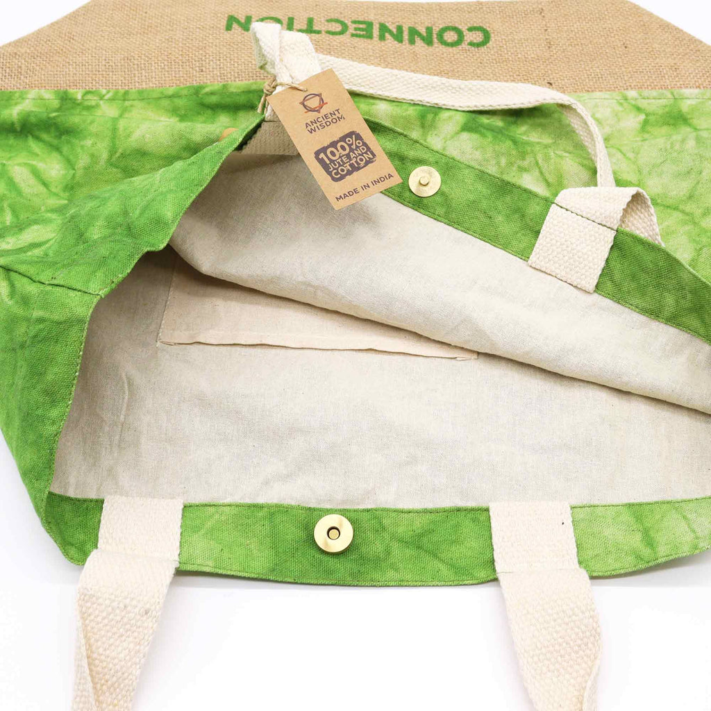All Natural Bag - Green Stonewash - Tree of Life - Connection product image 4