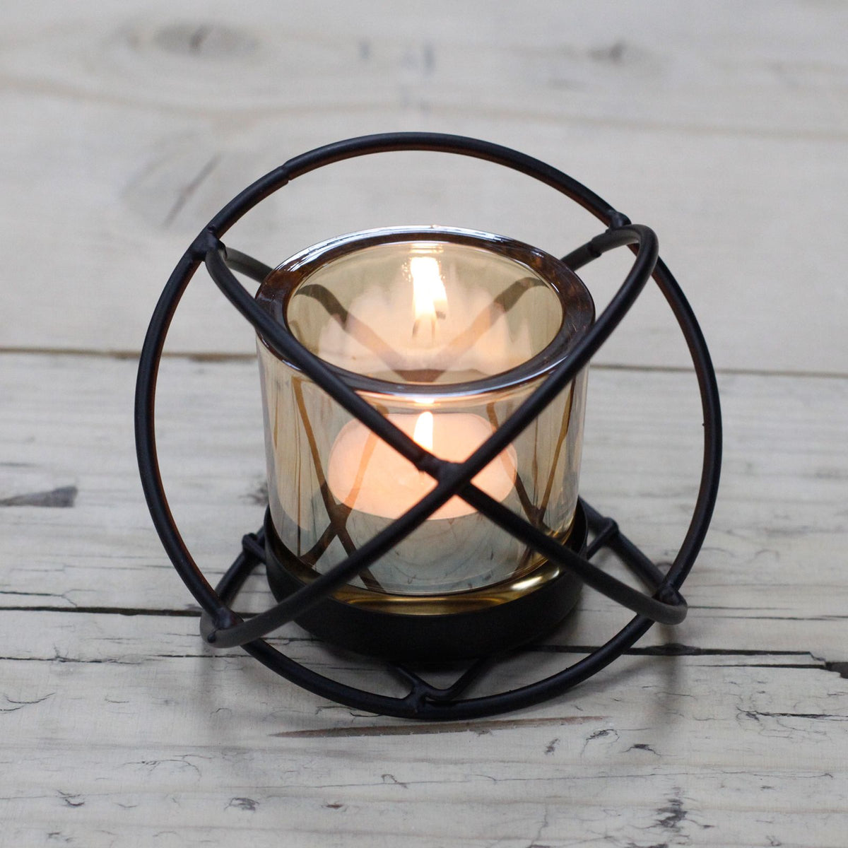 Centrepiece Iron Votive Candle Holder - 1 Cup Single Ball product image