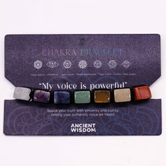 Chakra String Bracelet - Tumble Stones product image