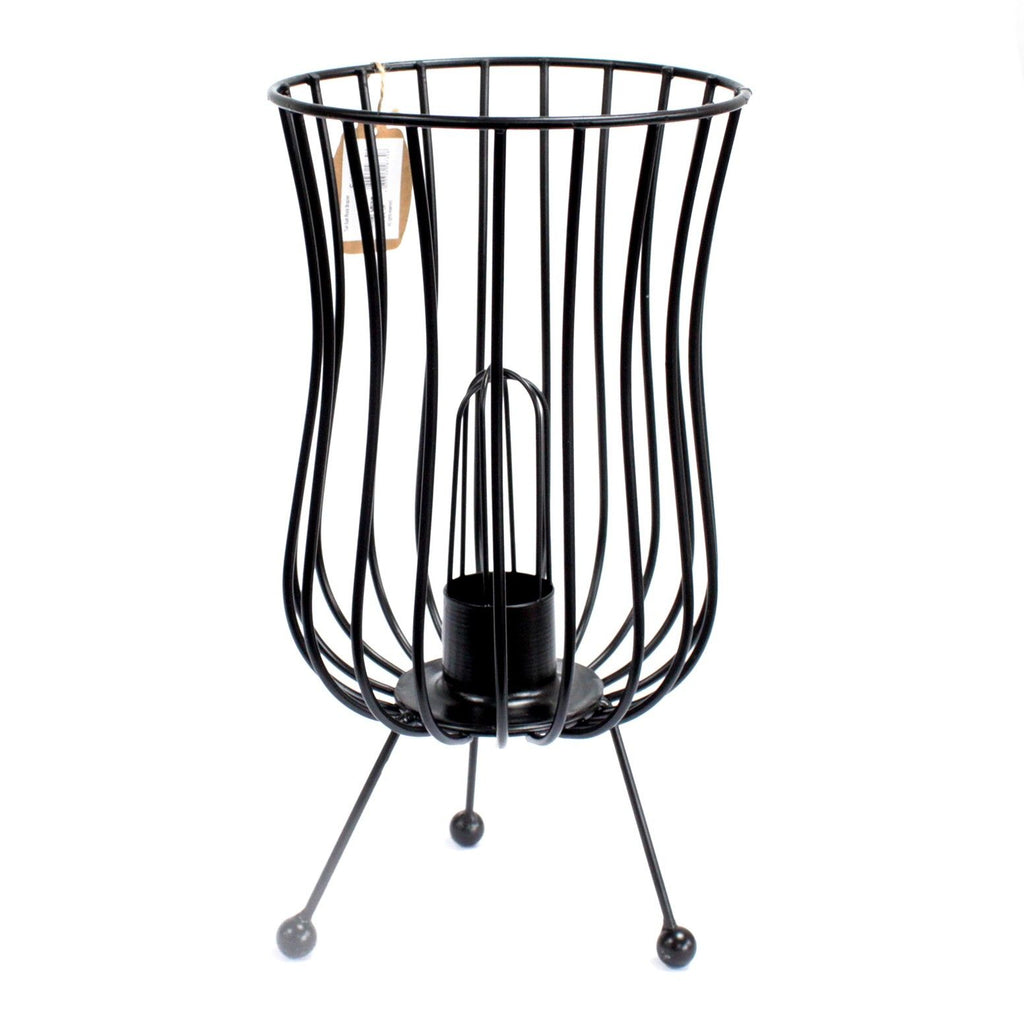 Tall Salt Rock Brazier, Pink Salt Chunks, Cable & Bulb product image