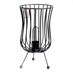 Tall Salt Rock Brazier, Pink Salt Chunks, Cable & Bulb product image