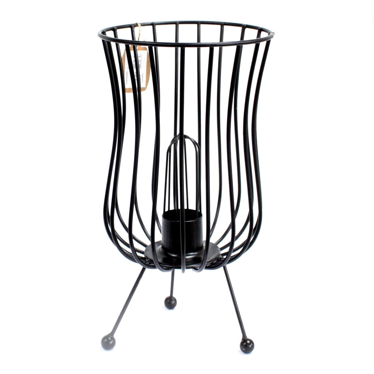 Tall Salt Rock Brazier, Pink Salt Chunks, Cable & Bulb product image