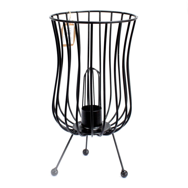 Tall Salt Rock Brazier, Pink Salt Chunks, Cable & Bulb product image