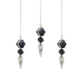 Psychic Gateway Edition - Three Piece Pendulum - Multi Fluorite - Labradorite - Rainbow Moonstone product image