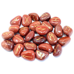 Runes Stone Set in Pouch - Red Jasper product image 2