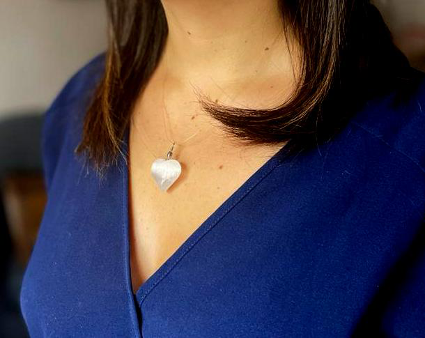 Selenite Heart Pendant product image