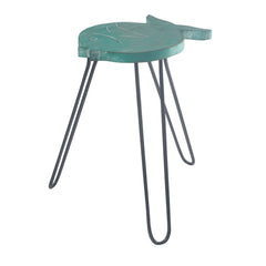Albasia Wood Fish Stand - Turquoise product image 5