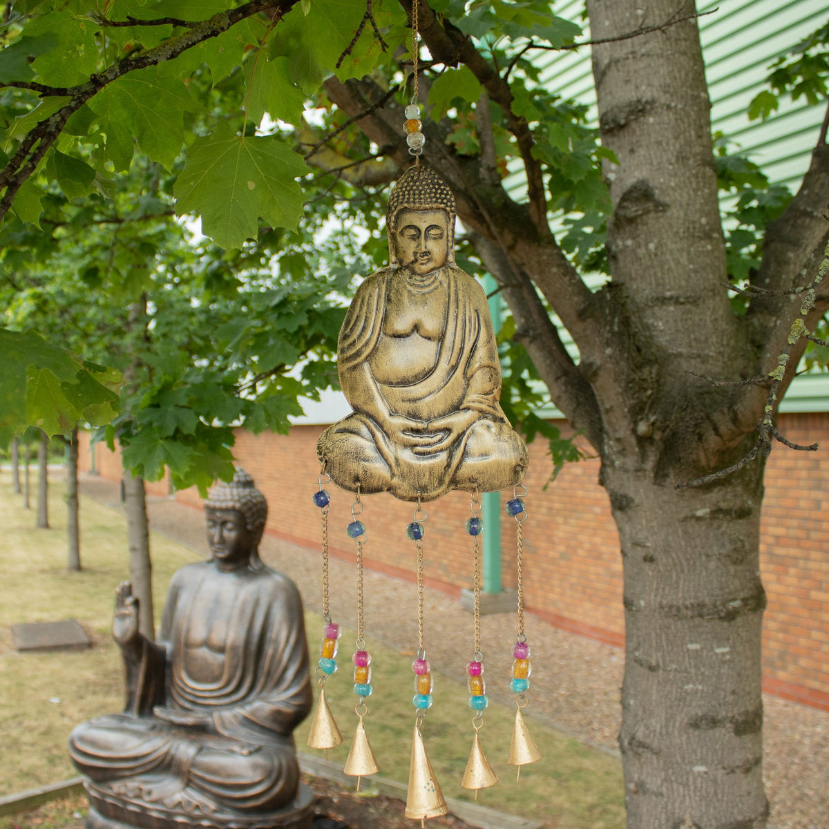 Indian Chimes - Lrg Buddha 5 Bell Chimes product image 4
