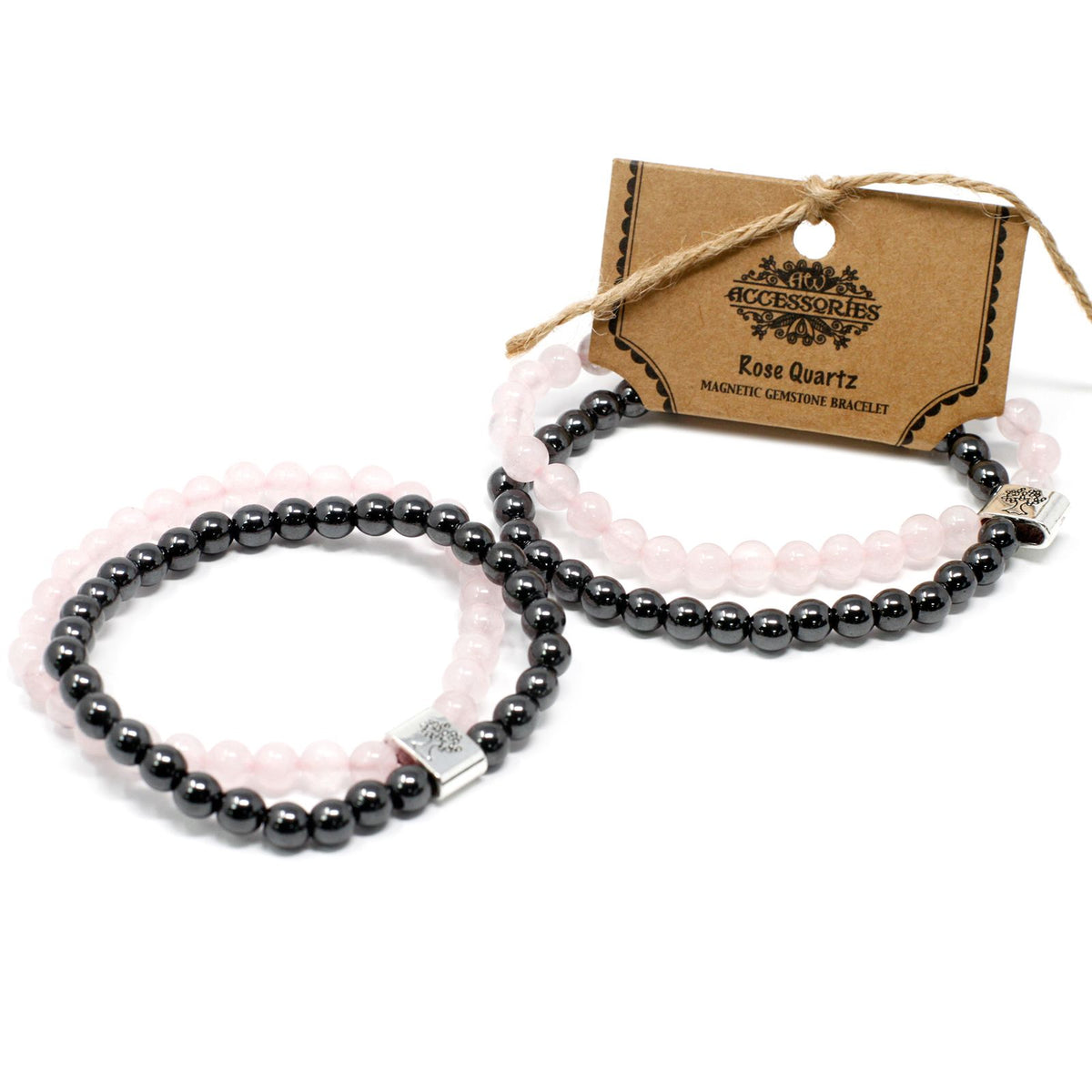 Magnetic Gemstone Bracelet - Rose Quartz product image 4